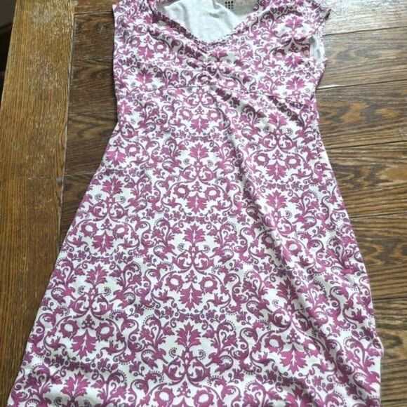 Title Nine Daring Diamalete Pink&white Dress Sz Small - Picture 1 of 4